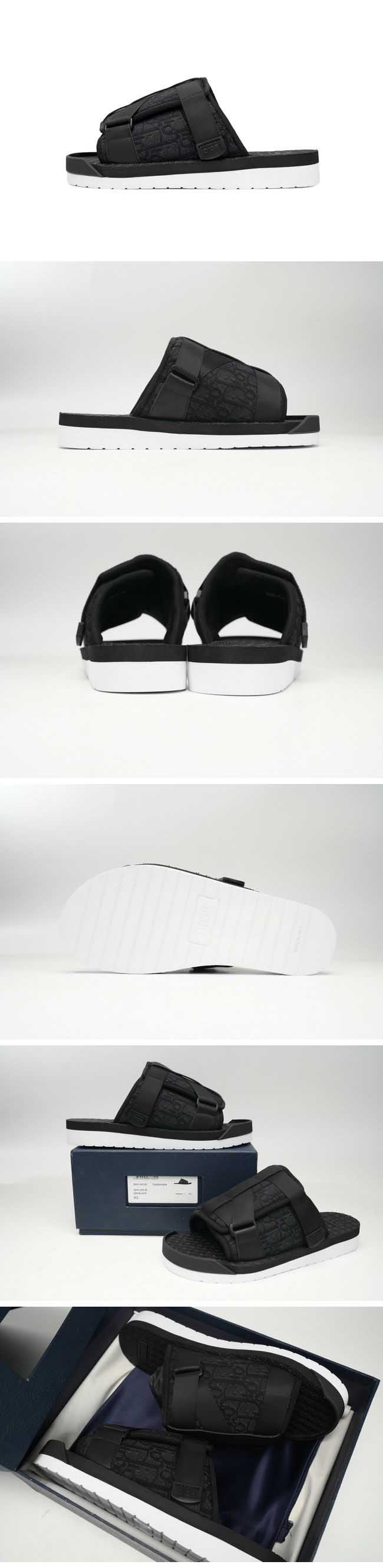 Dior Sandalia Alpha Oblique jacquard Black/White ディオール サンダル アルファ オブリーク ジャカード ブラック/ホワイト
