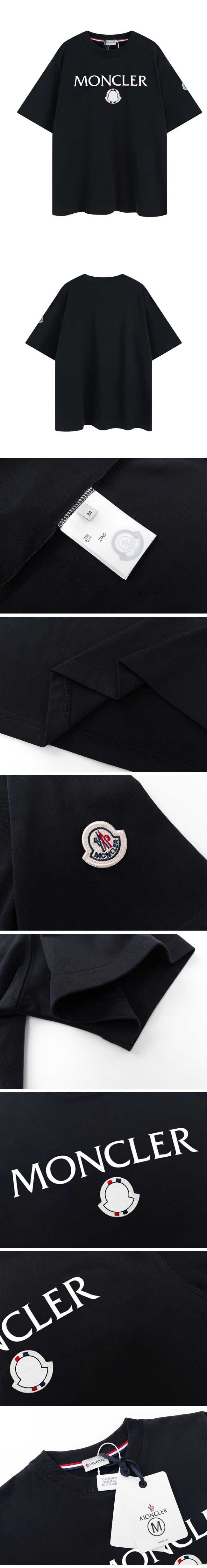 Moncler Blank Logo Tee Black モンクレール ブランク ロゴ Tシャツ ブラック