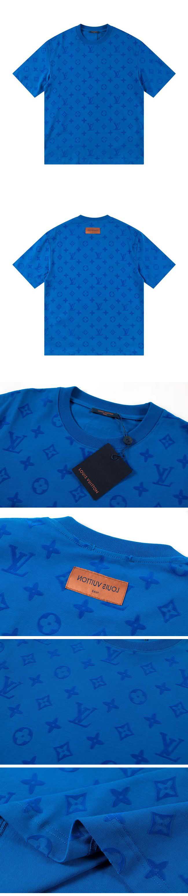 Louis Vuitton Monogram Design Tee ルイヴィトン モノグラム デザイン Tシャツ ブルー