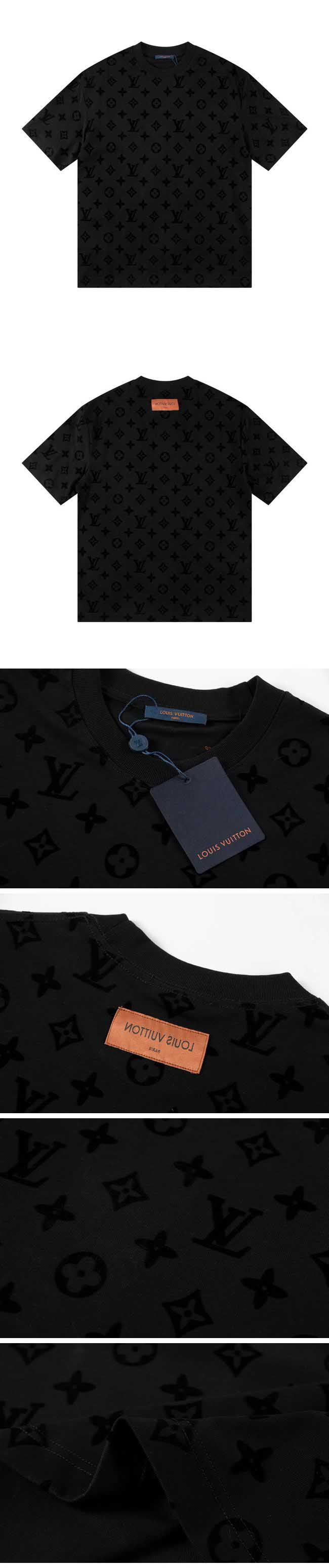 Louis Vuitton Monogram Design Tee ルイヴィトン モノグラム デザイン Tシャツ ブラック