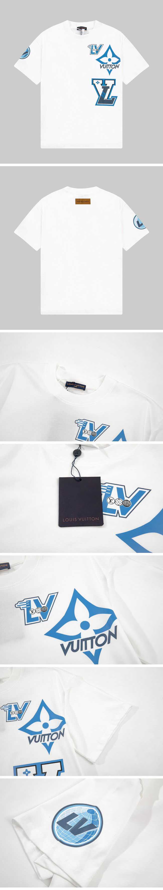 Louis Vuitton 23SS Print Design Tee ルイヴィトン 23SS プリント デザイン Tシャツ ホワイト