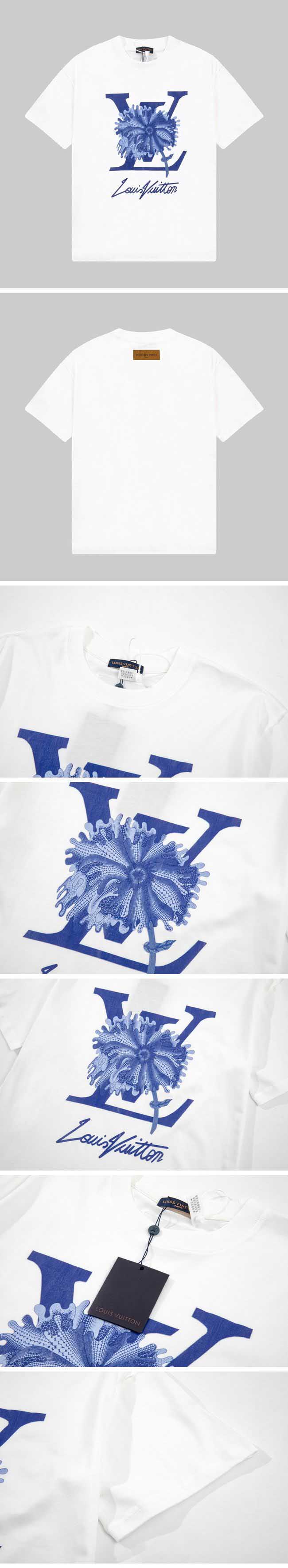 Louis Vuitton Flower Design Tee ルイヴィトン フラワー デザイン Tシャツ ホワイト