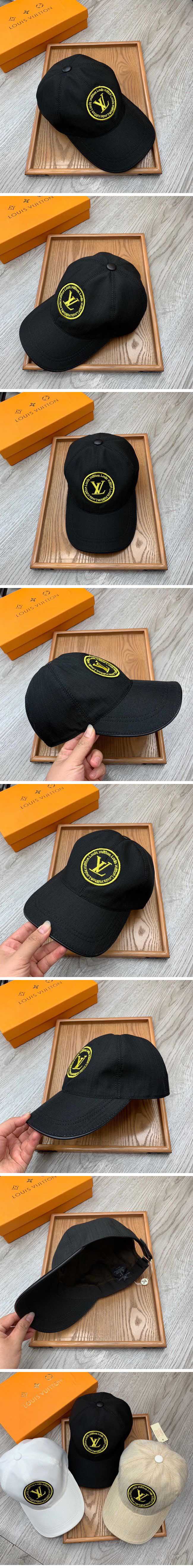 Louis Vuitton LV Circle Logo Cap ルイヴィトン LV サークル ロゴ キャップ ブラック