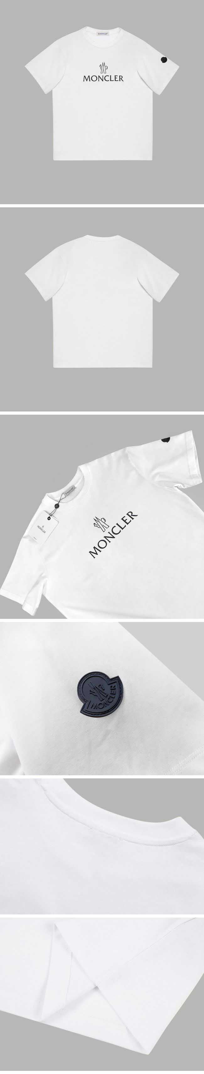 Moncler Shoulder Black logo Tee モンクレール ショルダー ブラック ロゴ Tシャツ