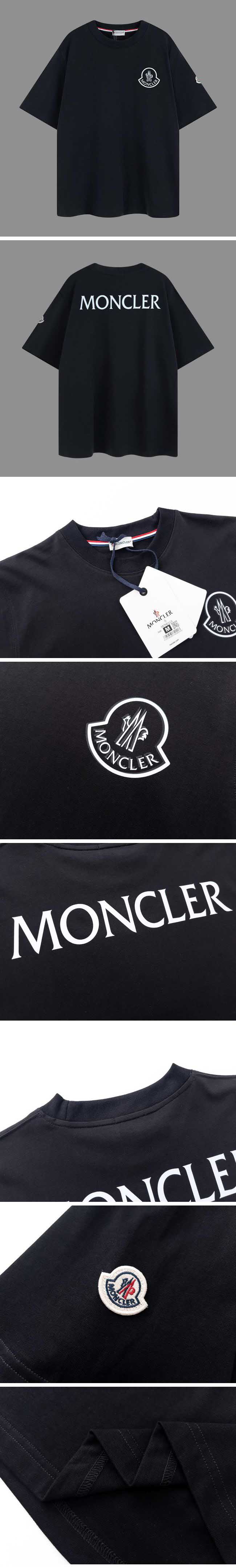 Moncler Chest Logo Tee モンクレール チェスト ロゴ Tシャツ ブラック