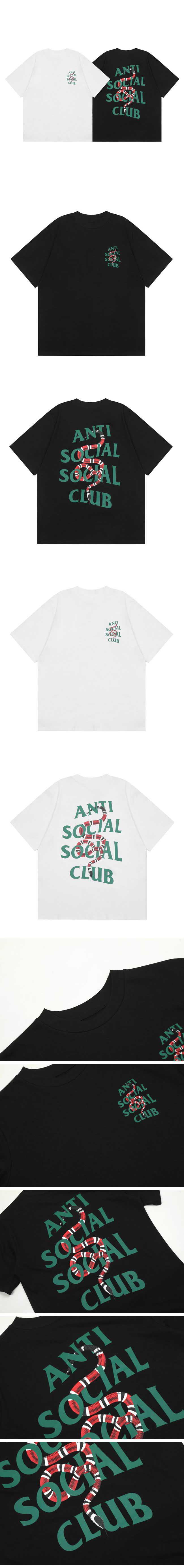 ASSC Anti Social Social ClubSnake Tee アンチソーシャルソーシャルクラブ スネーク Tシャツ