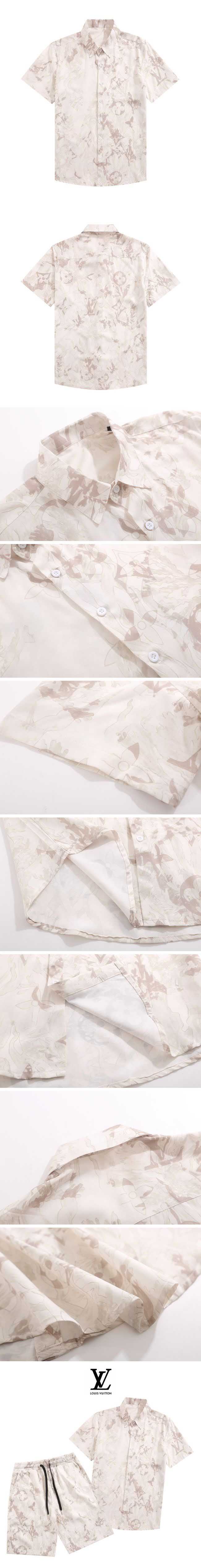 Louis Vuitton Floral Print Short Sleeve Shirt ルイヴィトン フローラルプリント ショート スリーブ シャツ