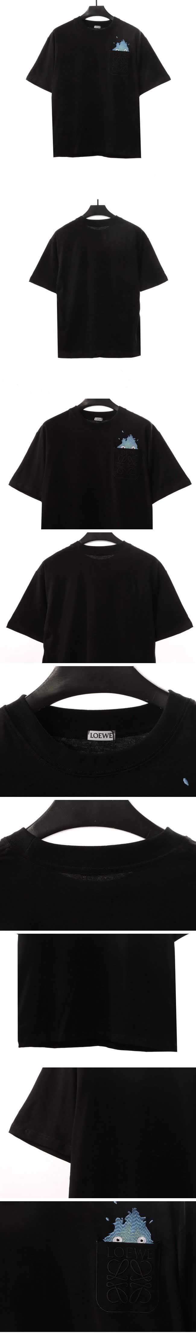 Loewe x Howl Collaboration Calcifer Tee Black ロエベ x ハウル カルシファー コラボ Tシャツ ブラック