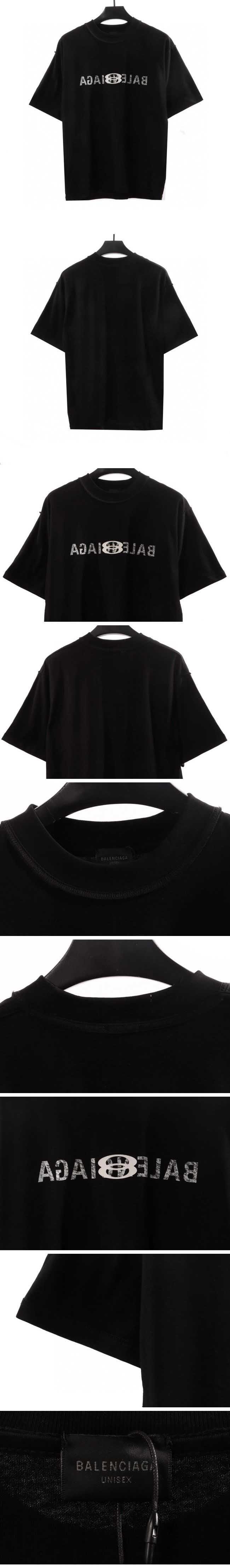 Balenciaga Inversion Logo Tee Black バレンシアガ インバージョン ロゴ Tシャツ ブラック