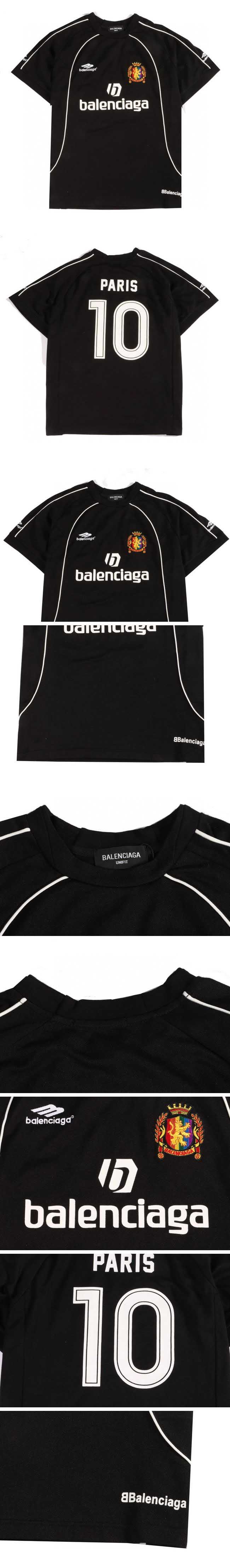 Balenciaga Football Game Shirt Black バレンシアガ フットボール サッカー ゲームシャツ ブラック