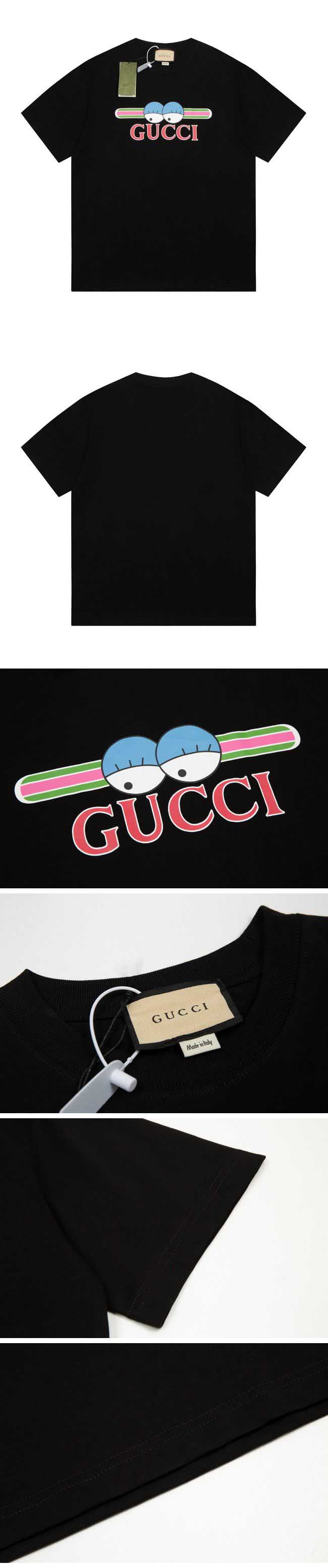 Gucci Eye Gucci Logo Tee グッチ アイ グッチ ロゴ Tシャツ ブラック