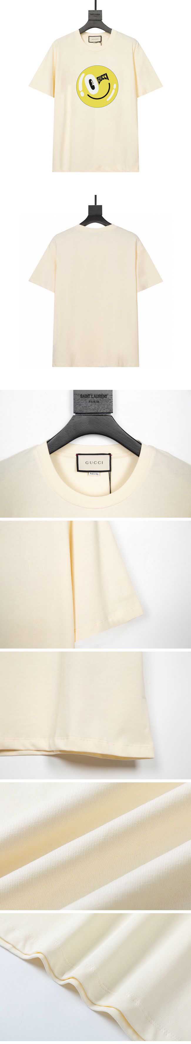 Gucci Smile Gucci Print Logo Tee グッチ スマイル グッチ プリント ロゴ Tシャツ ホワイト