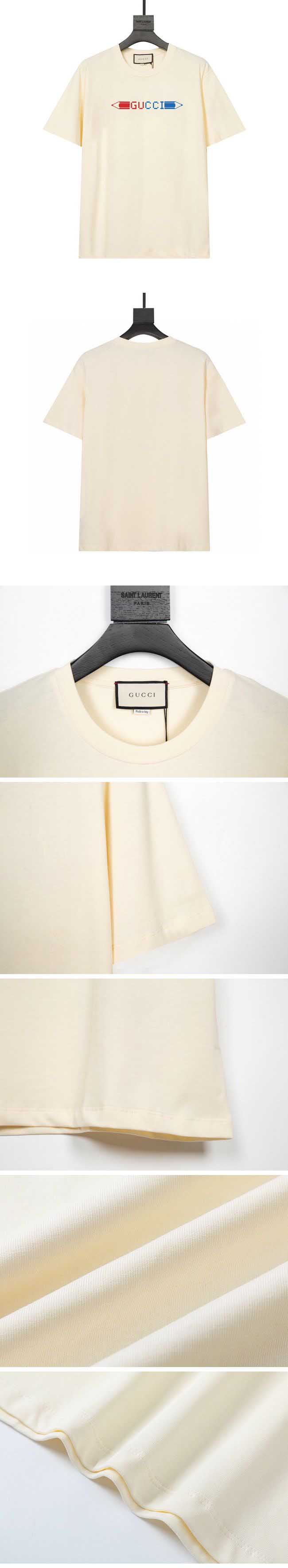 Gucci Pen Gucci Print Logo Tee グッチ スマイル グッチ ペン プリント ロゴ Tシャツ ホワイト