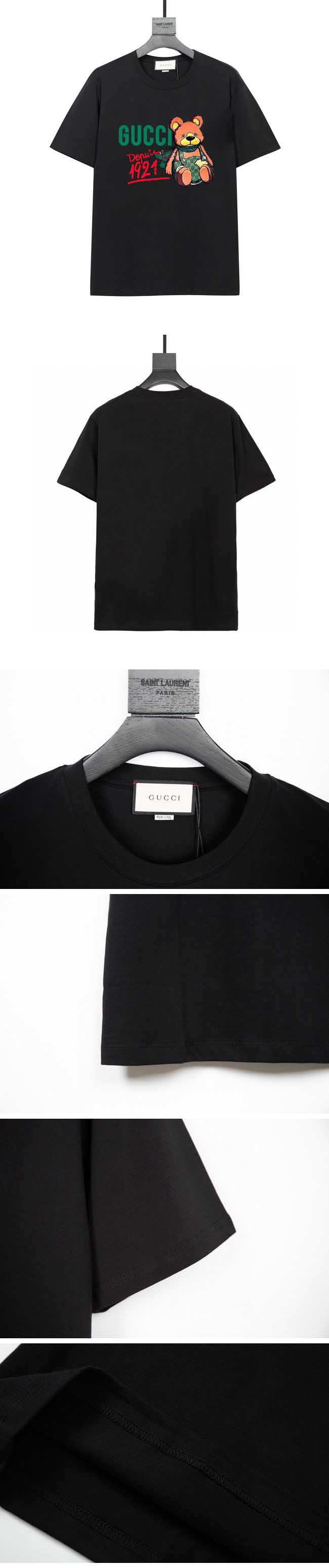 Gucci Bear Print Logo Tee グッチ ベア プリント ロゴ Tシャツ ブラック