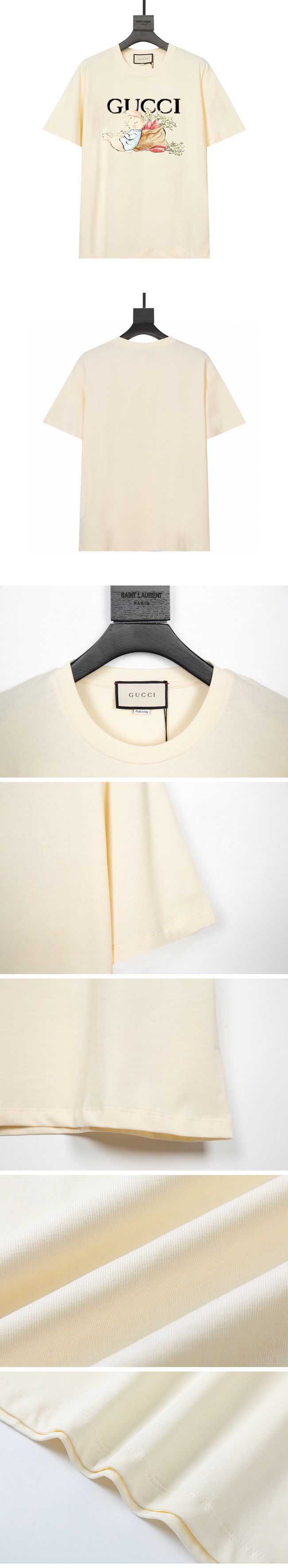 Gucci Rabbit Print Logo Tee グッチ ラビット プリント ロゴ Tシャツ ホワイト