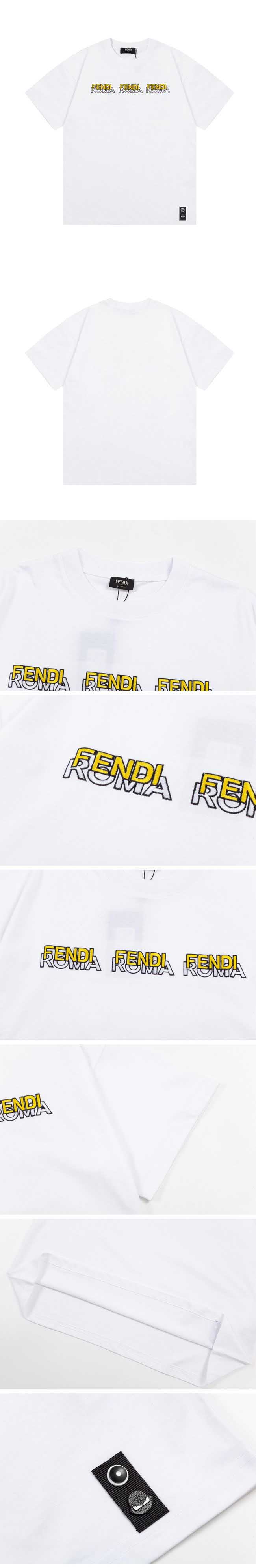 Fendi Chest Roma Design Tee フェンディ チェスト ローマ デザイン Tシャツ ホワイト