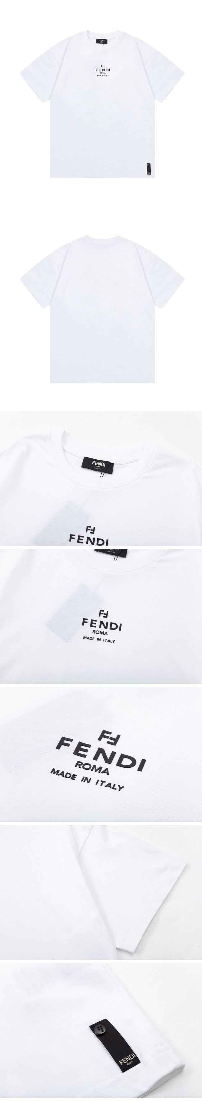 Fendi Simple Chest Design Tee フェンディ シンプル チェスト デザイン Tシャツ ホワイト