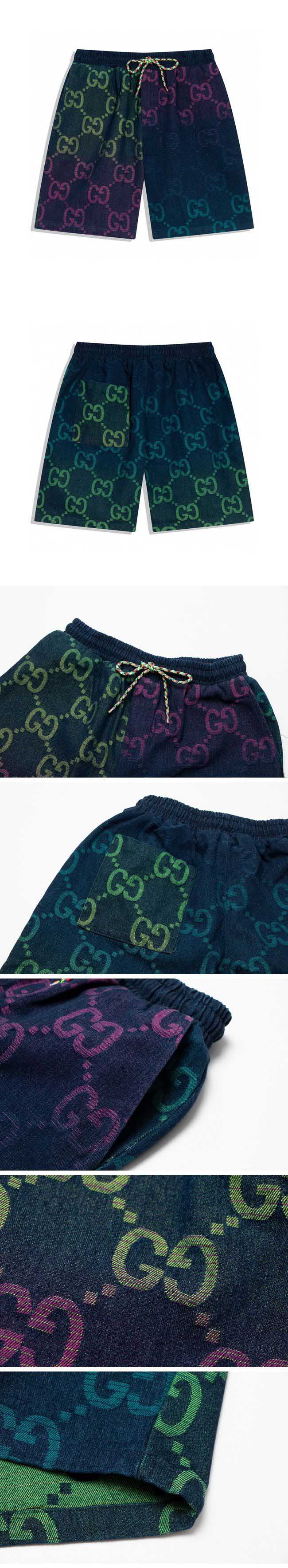 Gucci Color GG Logo Half Pants グッチ カラー GG ロゴ ハーフパンツ ブラック