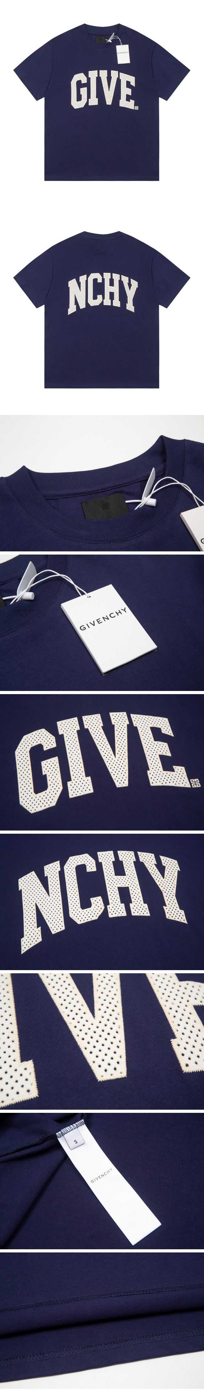 Givenchy Loose fit logo Tee ジバンシー ルーズ フィット ロゴ Tシャツ ネイビー