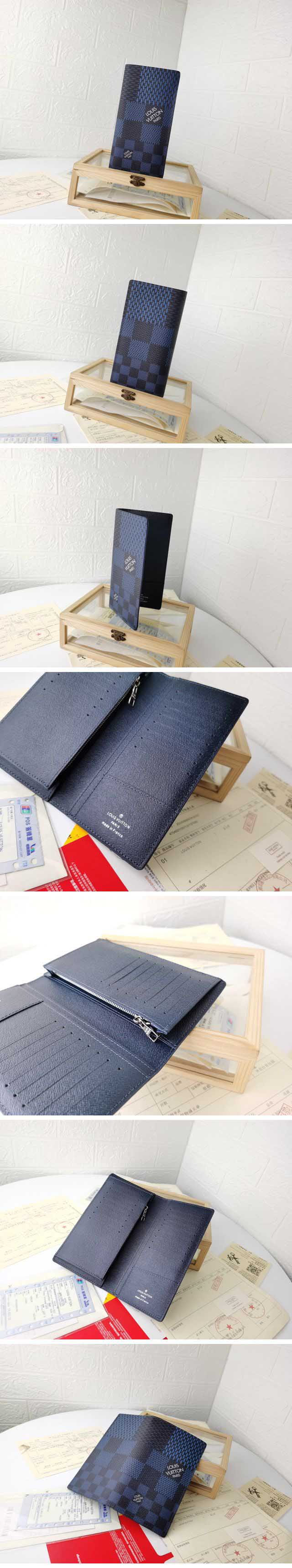 Louis Vuitton Portfoiui Braza NM Wallet ルイヴィトン ポルトフォイユ ブラザ NM ウォレット ネイビー