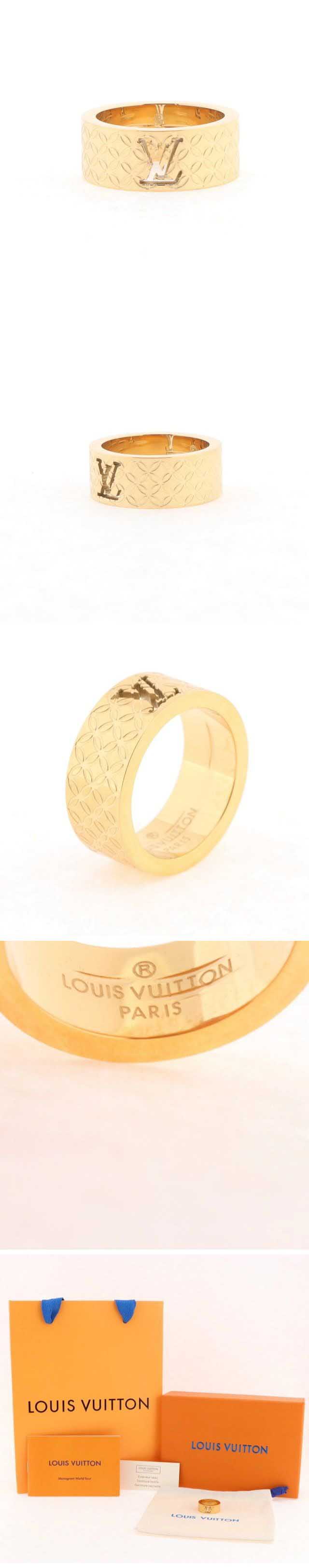 Louis Vuitton Gold LV Ring ルイヴィトン ゴールド LV リング