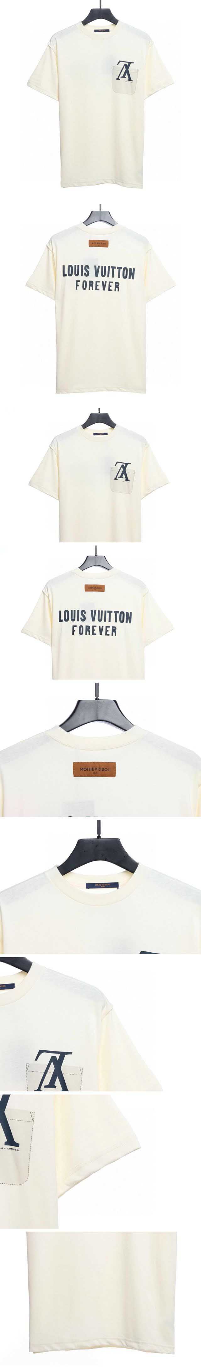 Louis Vuitton LV Upside Down Print Tee ルイヴィトン LV アップサイド ダウン プリント Tシャツ ホワイト