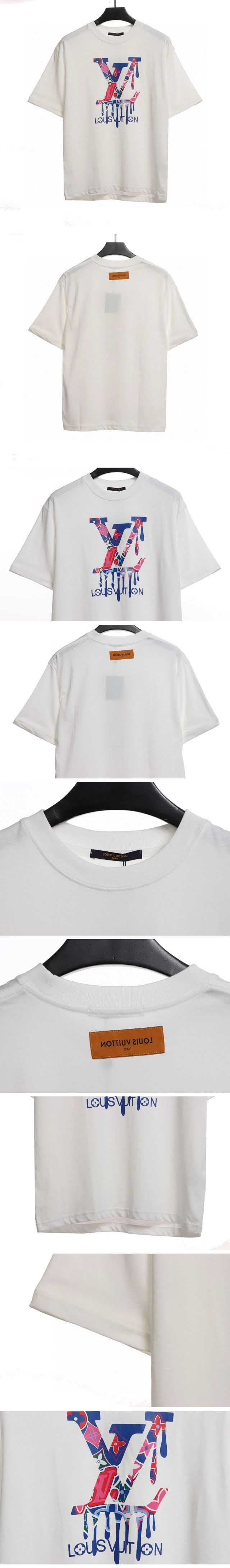 Louis Vuitton LV Monogram Paint Print Tee ルイヴィトン LV モノグラム ペイント プリント Tシャツ ホワイト