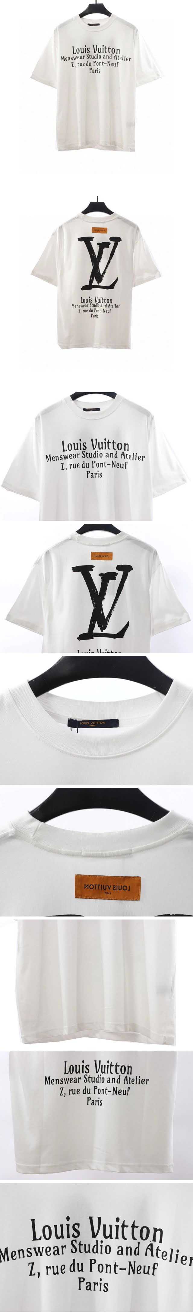 Louis Vuitton LV Slogan Print Tee ルイヴィトン LV スローガン プリントTシャツ ホワイト