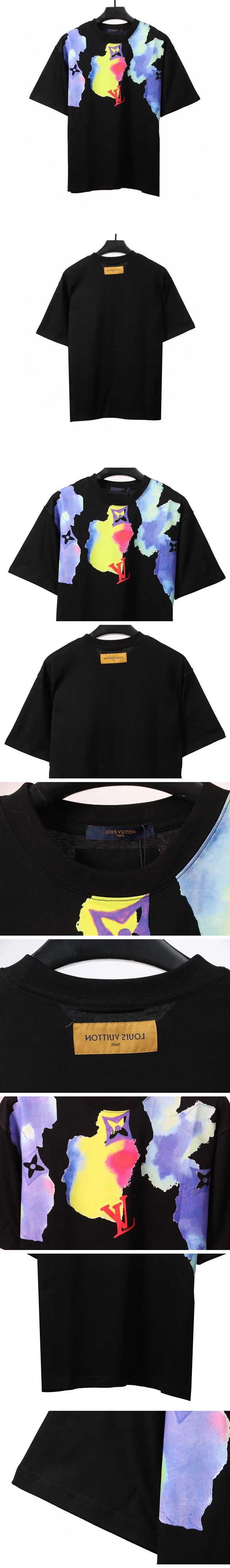 Louis Vuitton LV Inc Print Tee ルイヴィトン LV インク プリント Tシャツ ブラック