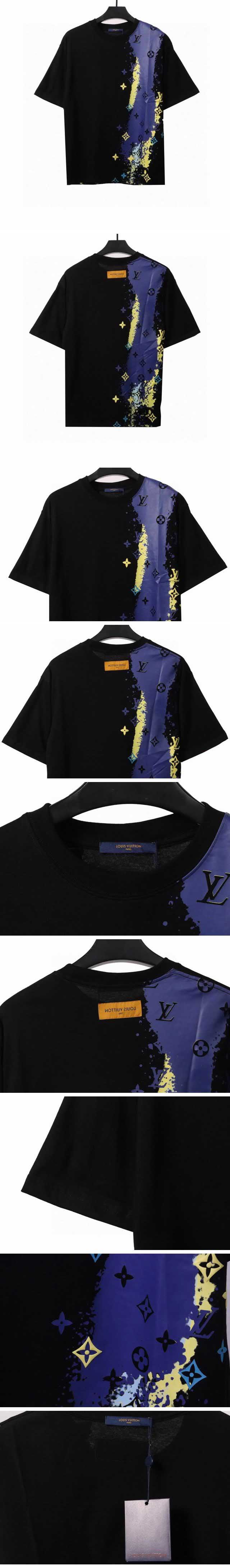 Louis Vuitton Painted Monogram Tee ルイヴィトン ペインテッド モノグラム Tシャツ ブラック