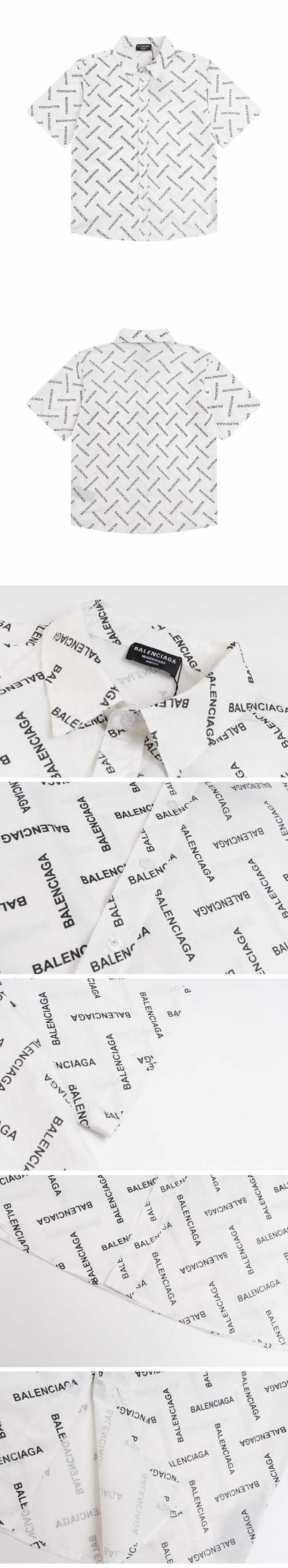 Balenciaga Logo Print Shirt バレンシアガ ロゴ プリント シャツ ホワイト