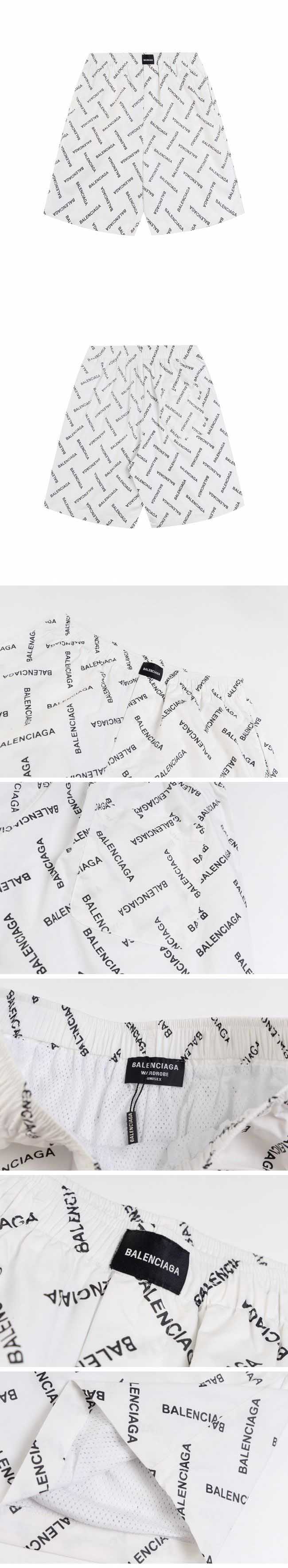 Balenciaga Logo Print Shorts バレンシアガ ロゴ プリント ショーツ ホワイト
