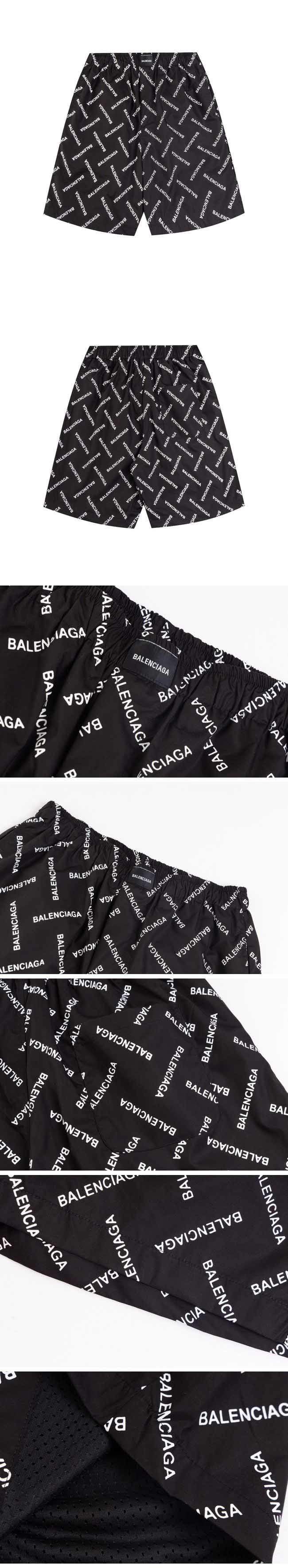 Balenciaga Logo Print Shorts バレンシアガ ロゴ プリント ショーツ ブラック
