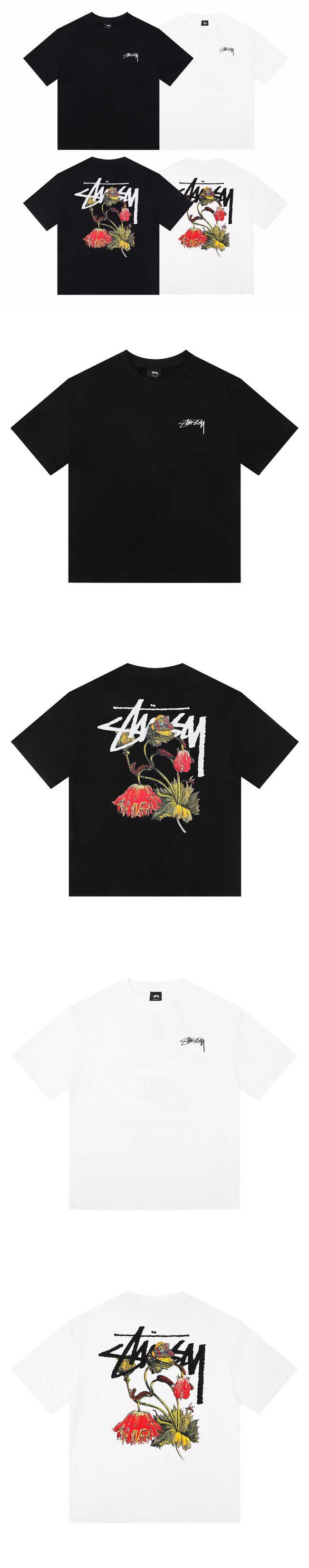 Stussy Withered Flower Tee ステューシー ウィザード フラワー Tシャツ