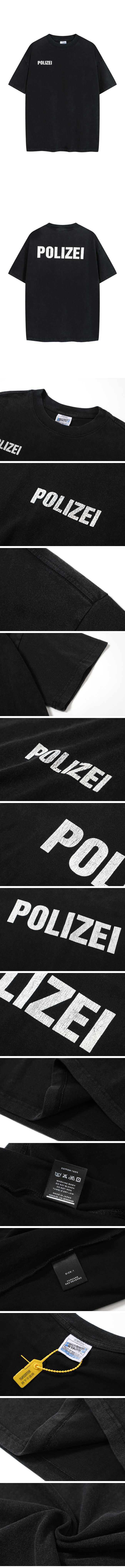 Kanye West Ye POLIZEI Vintage Tee Screen Star カニエウエスト イェ ヴィンテージ ポリゼイ Tシャツ スクリーンスター