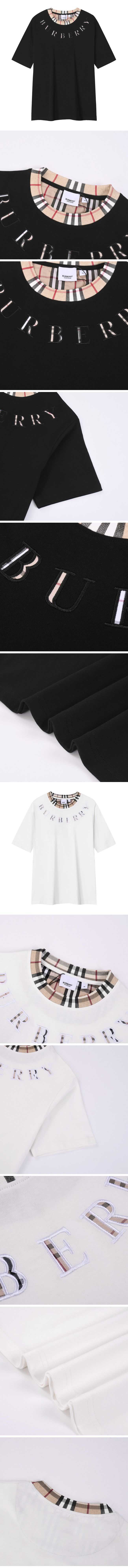 Burberry Neck Check Design Tee バーバリー ネック チェック デザイン Tシャツ