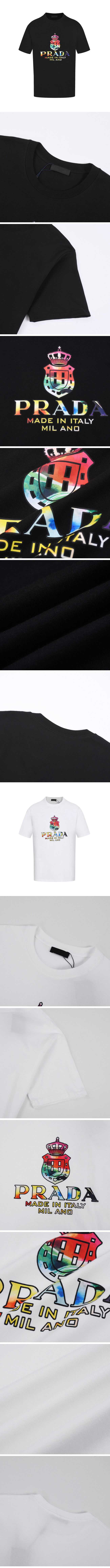 Prada Color Logo Design Tee プラダ カラー ロゴ デザイン Tシャツ