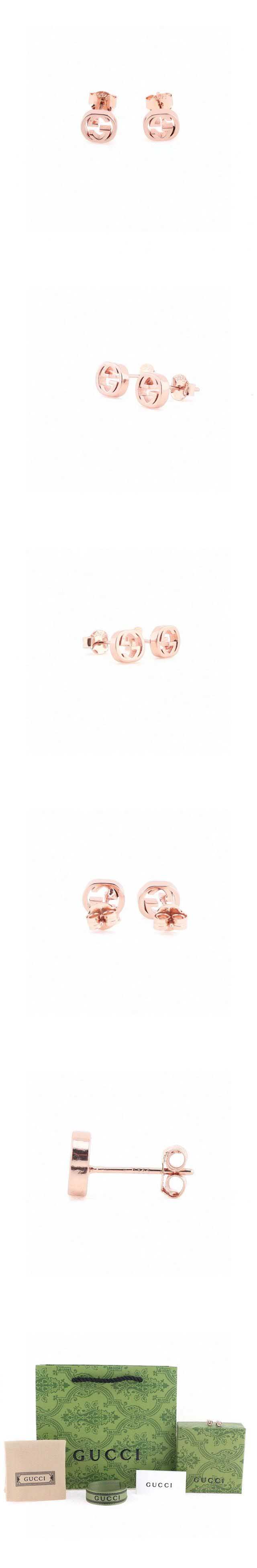 Gucci Rose Gold GG Design Pierce グッチ ローズ ゴールド GG デザイン ピアス