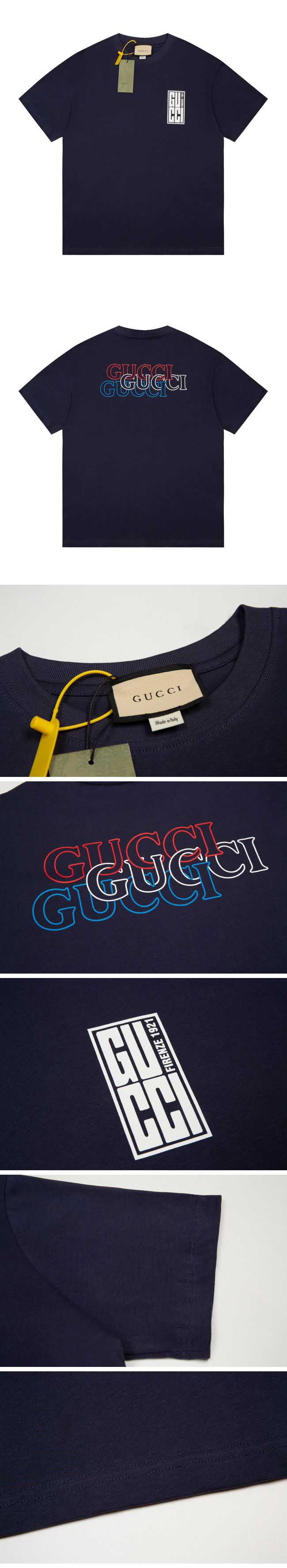 Gucci Back Color Name Design Tee グッチ バック カラー ネーム デザイン Tシャツ