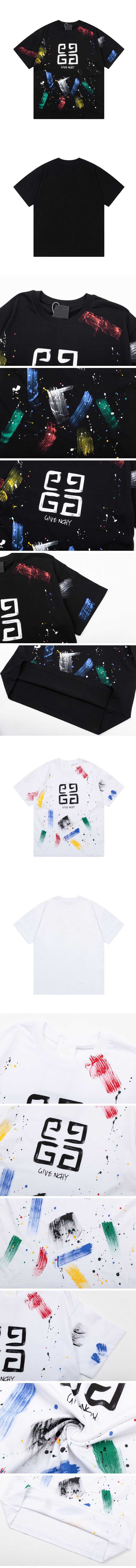 Givenchy Color Paint Logo Design Tee ジバンシー カラー ペイント ロゴ デザイン Tシャツ