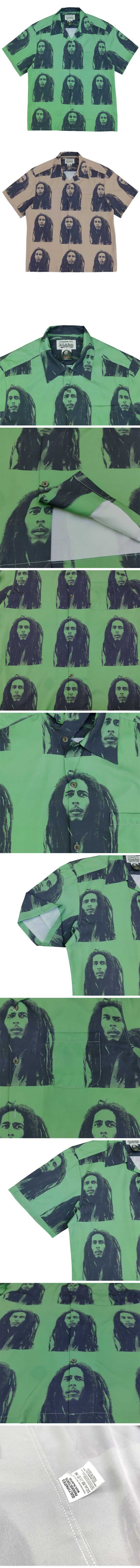 WACKO MARIA x Bob Marley The Guilty Parties Open Collar S/S Shirts ワコマリア x ボブマーリー ギルティパーティー 開襟 半袖 シャツ