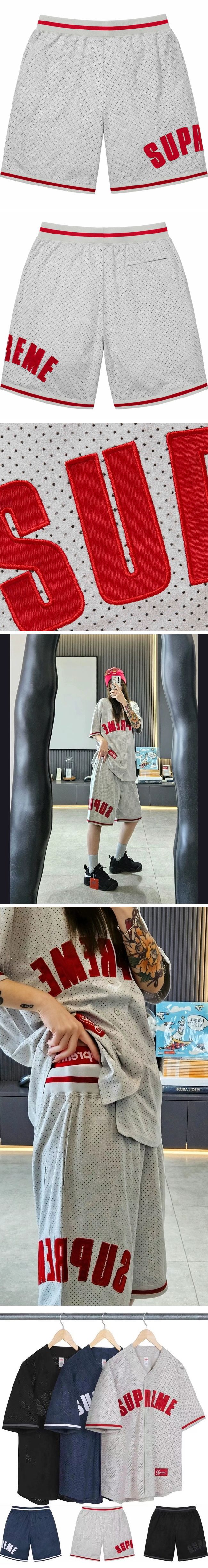 Supreme 24SS Ultrasuede Mesh Short シュプリーム 24SS ウルトラスエード メッシュ ショーツ グレー