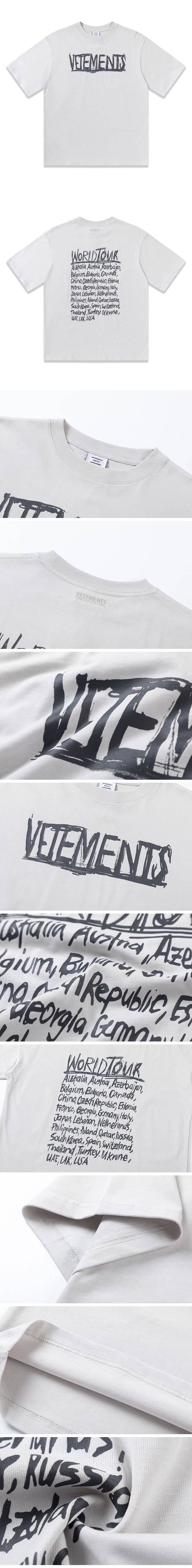 Vetements 23AW World Tour Tee ヴェトモン 23AW ワールドツアー Tシャツ