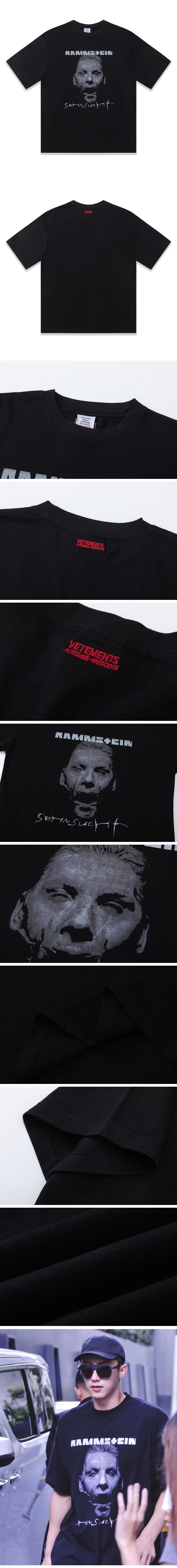 Vetements Rammstein Tee ヴェトモン ラムシュタイン Tシャツ