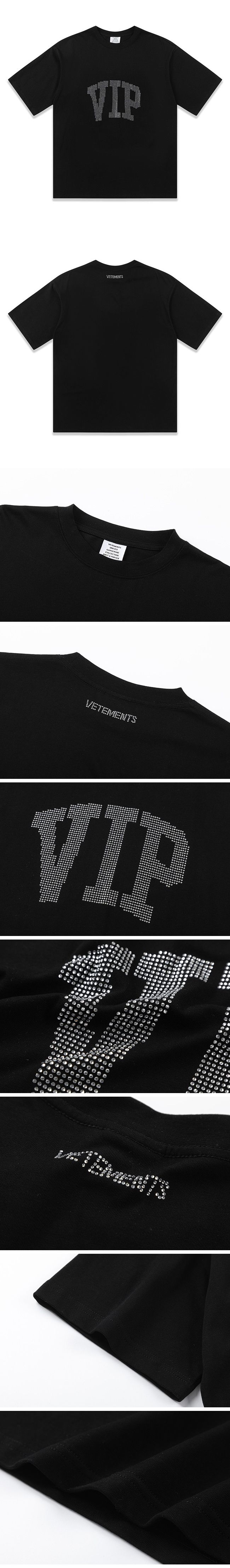 Vetements Vip Crystal Logo Tee ヴェトモン ビップ クリスタル ロゴ Tシャツ