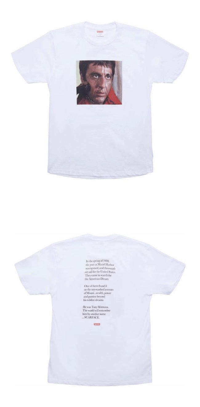 Supreme Scarface Shower Tee シュプリーム スカーフェイス シャワー Tシャツ ホワイト