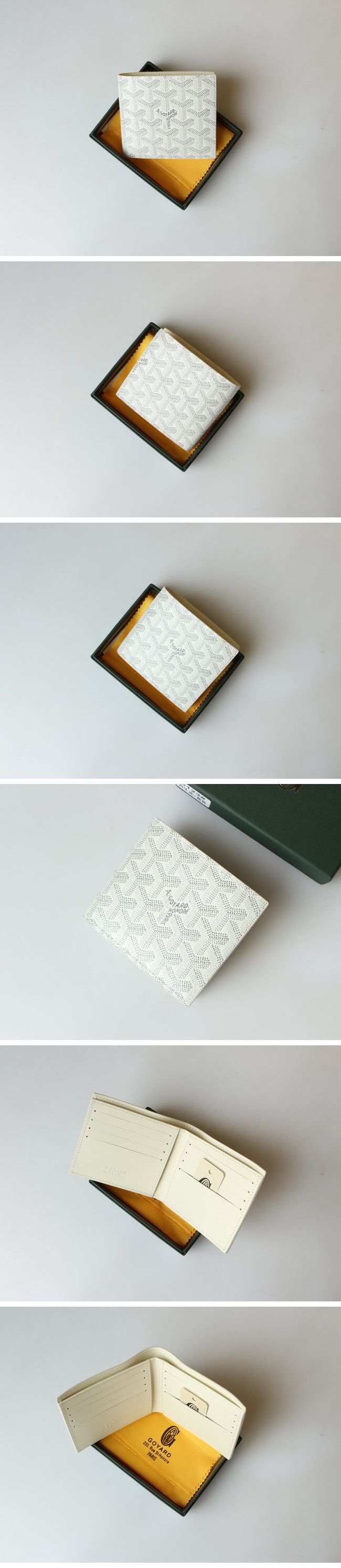 Goyard Victoire Bifold leather wallet ゴヤール ヴィクトワール バイフォールド レザー ウォレット ホワイト