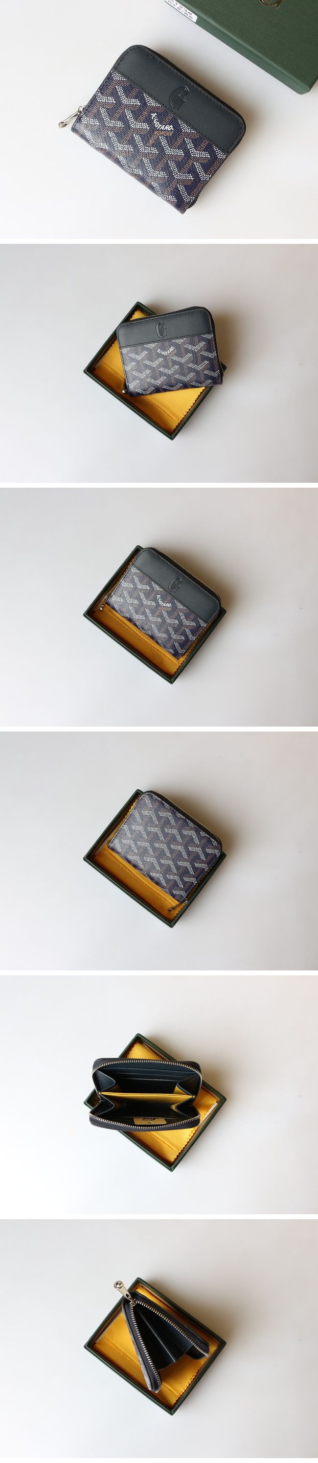 Goyard Matignon Pm Coin wallet ゴヤール マティニョン Pm コイン ウォレット ネイビー