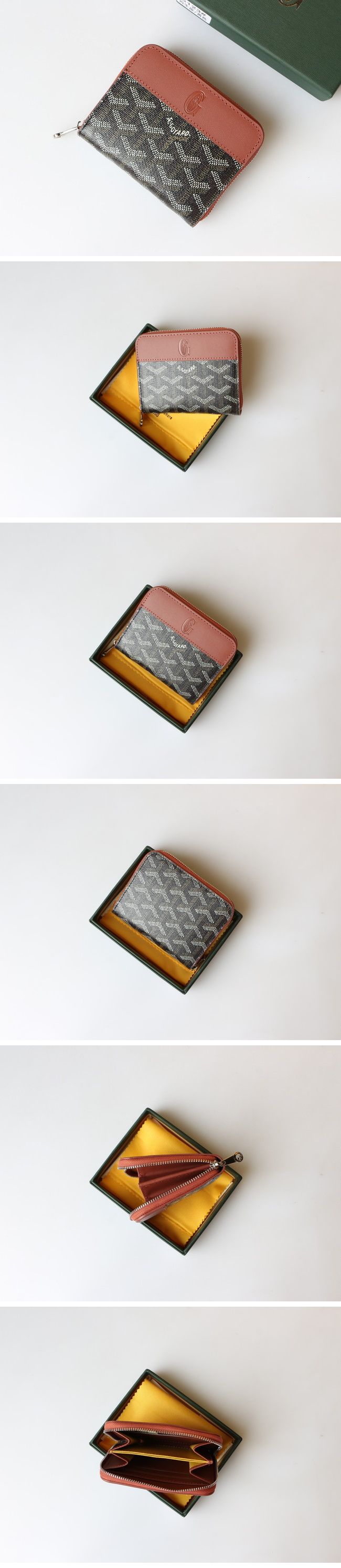 Goyard Matignon Pm Coin wallet ゴヤール マティニョン Pm コイン ウォレット ブラック & ブラウン