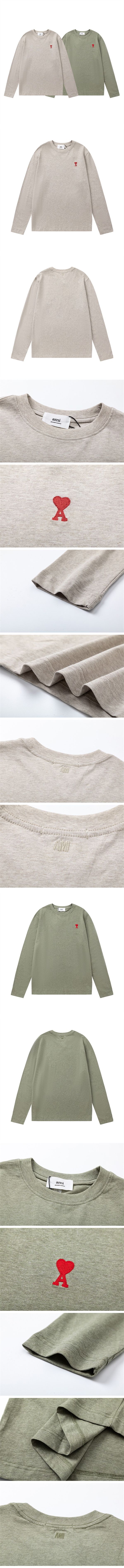 Ami Chest Logo L/S Tee アミ チェスト ロゴ L/S Tシャツ